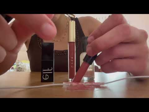 Lip Gloss & Nail Polish on Earbud Mic | LOFI ASMR