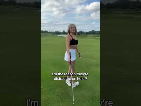 just focus… #blonde #golfskill #funny
