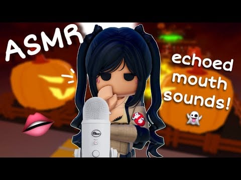 ROBLOX ASMR ~ ECHOED MOUTH SOUNDS to Scratch Your BRAIN! 🧠 (Happy Halloween! 🎃)