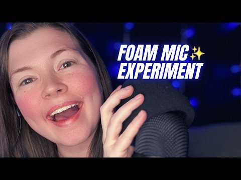 we started experimenting with foam mic scratching... (asmr)