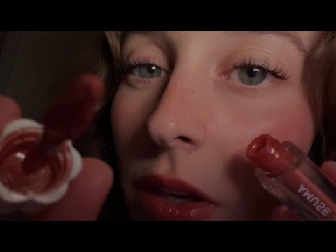 SUPER CLOSE ASMR (doing your makeup with layered sounds)