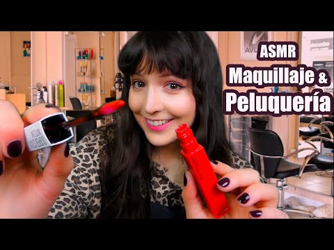 ⭐ASMR [Sub] Salón de Belleza: Maquillaje, Corte de Pelo, Peinado (Layered Sounds, Soft Spoken)