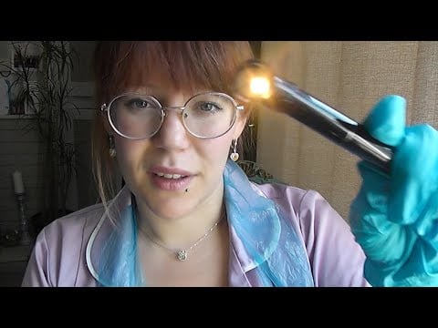 ASMR ROLEPLAY EYE AND EAR EXAMINATION | Opthalmologist Appointment | Eye Doctor | Ear Cleaning