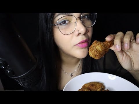 ASMR comiendo Alitas de pollo | Story time de mis Emprendimiento fallidos 😆