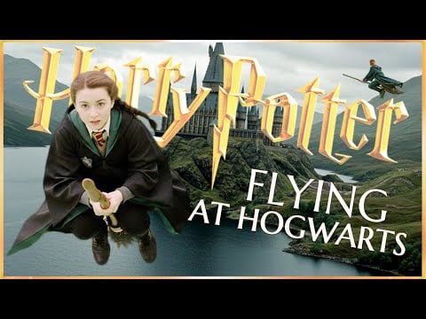 You are Flying at Hogwarts | Harry Potter inspired Music & Ambience  [Hogwarts Legacy Castle]