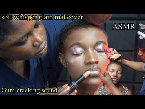 ASMR This  soft whisper glam makeover will trigger your melatonin  sleep hormone