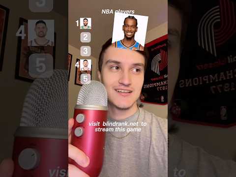 BLIND RANKING NBA PLAYERS 🏀 (ASMR) #shorts #nba #asmr