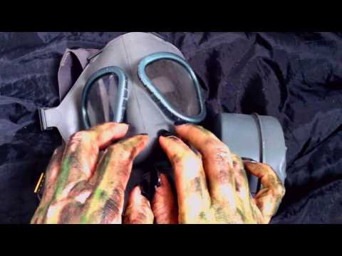 GASMASK💥 TAPPING💣 Long Nails💚Finish Gas Mask [[ASMR]]