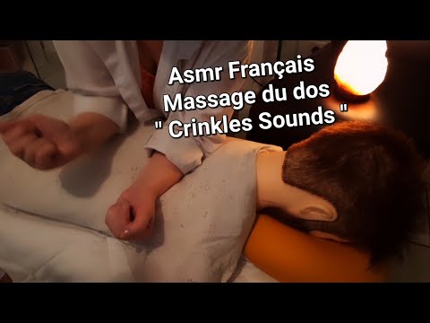 Asmr Français massage du dos, en chuchoté avec  " Crinkles Sounds "