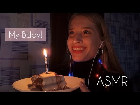 ASMR Testing New Blue Yeti Mic 😍 (Eating a Cake 🎂 Mouth Sounds 💋 Brushing the Mic)