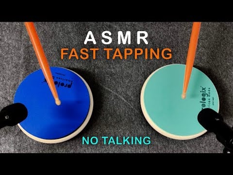 ASMR for Deep Sleep 💤 Rhythmic Stick Tapping on Practice Pads (No Talking)