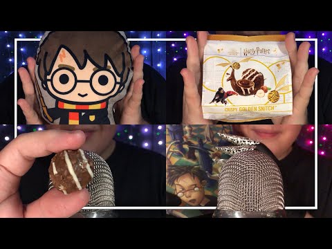 ASMR Harry Potter Triggers & Candy Taste Test! 🍪⚡️ (German/Deutsch)