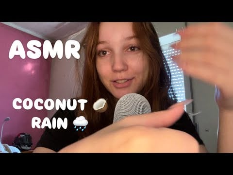 2 Minute ASMR | Coconut Rain