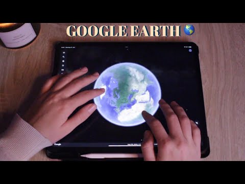 [ASMR] Let‘s explore the world together 🤍Google Earth 🌎 (german/deutsch)