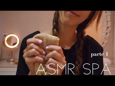 ASMR ROLEPLAY SPA FACIAL RELAXANTE PARTE1: som binaural, massagem facial, sussurro e muitos arrepios