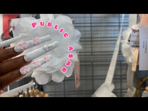 PUBLIC ASMR IN TJMAXX | Purse 👛 Tapping, Camera Scratching, Clicky Whispers & More!