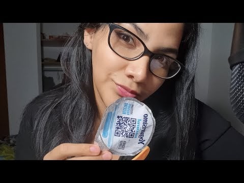 ASMR Con lamiendo Yogurt