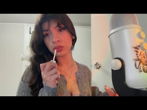 ASMR Gentle Lip Gloss Mouth Sounds Just For You 