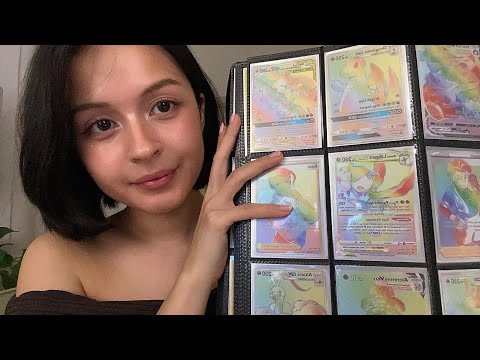 my pokemon card binder asmr