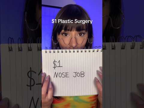 ASMR $1 Nose Job 👃 #shorts #shortsvideo #shortsfeed #asmr #nose