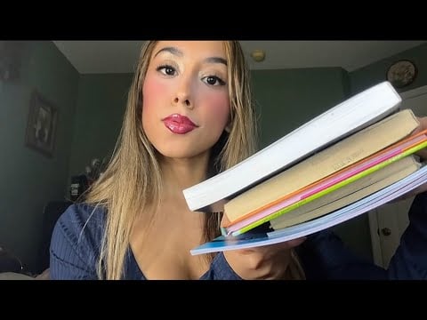 ASMR Library RP (Checking Out Books, Dusting, Page Clipping)