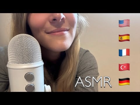 ASMR lovely trigger words in different languages 💖 30 minutes intense tingles 😴