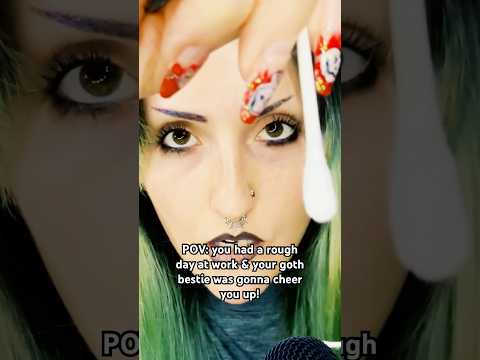 🥀Goth Girl Makeup Roleplay pt7🥀 #asmr #asmrvideos #asmrroleplay #gothgirl #asmrsounds #asmrsound