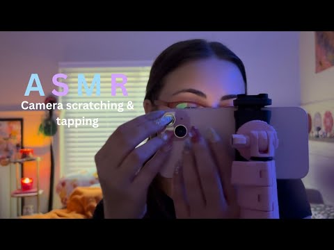 ASMR lofi camera scratching  *tapping*dark lighting*tingly*