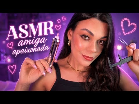 ASMR: Amiga Apaixonada Faz Sua Sobrancelha Até Você Dormir 😴 ✂️