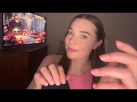 ASMR Whisper Ramble, Mic Scratching, Hair sounds & Positive Affirmations 🎃