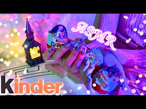 ASMR распаковка киндеров ✨🥚🩷 unboxing kinder surprise🌟