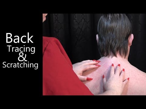 ASMR Back Tracing, Scratching with Long Nails for Relaxation & Sleep (NO TALKING) Very Tingly