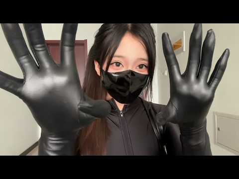 ASMR｜戴上黑色皮手套给你挠痒，直到你受不了求饶🖤 皮质摩擦触发音助眠剧情