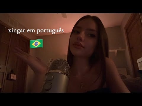 Asmr how to swear in Portuguese | Asmr como xingar em Português