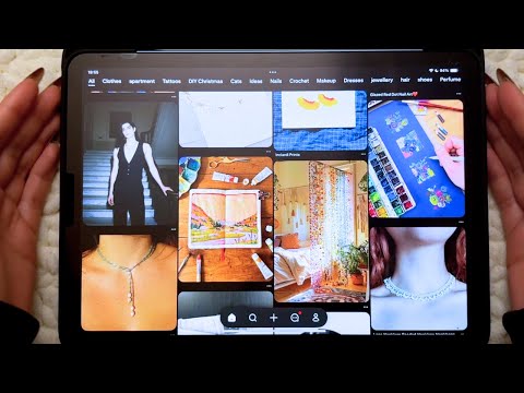 ASMR iPad Mindless Scrolling Through Pinterest ✨