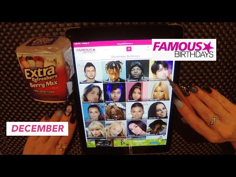 ASMR Intense Gum Chewing December Famous Birthdays on iPad | Tingly Whisper