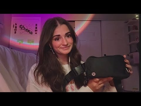 ASMR | What's in My Bag ☕️🌧️🪞🧺