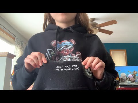 Textured Sweatshirt ASMR: Tapping, Scratching, Tracing, Rubbing (No Talking 🤐)