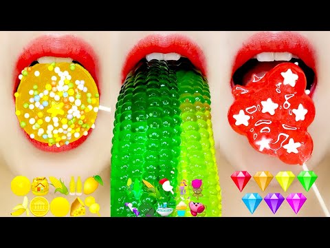 ASMR MUKBANG Emoji Food Challenge 수면유도 이모지 먹방 모음 10 Minute Eating Sounds for Sleep Relaxing