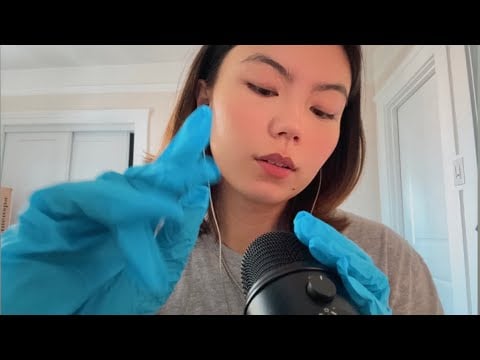ASMR Gloves on Mic (soft spoken + affirmations)