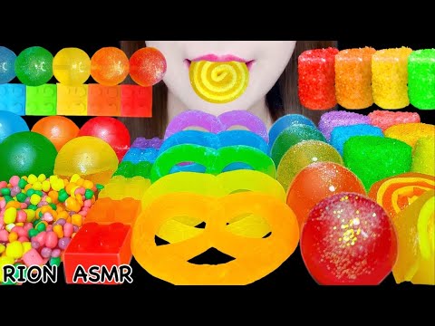 【ASMR】【咀嚼音 】RAINBOW DESSERTS レインボーデザート グミッツェル MARSHMALLOW MUKBANG 먹방 食べる音 EATINGSOUNDS NOTALKING