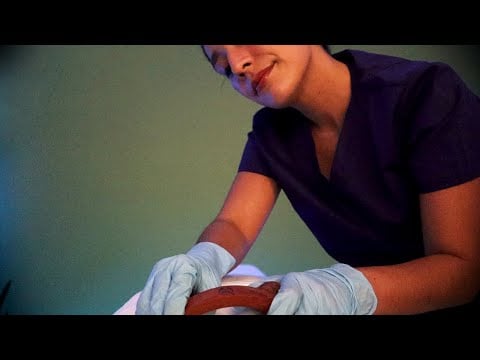 ASMR Intense Relaxing Wood Tool Massage + Wood Bowl
