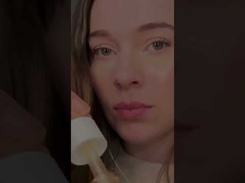 ASMR Up Close applying serum 🍓 #asmr #relax #visualtingle #asmrrelaxation #tingles