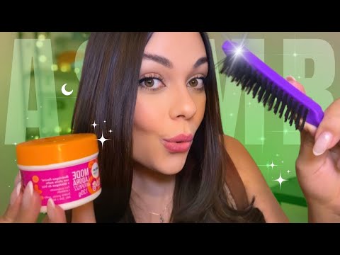 ASMR: AMIGA FAZ PENTEADO NO SEU CABELO