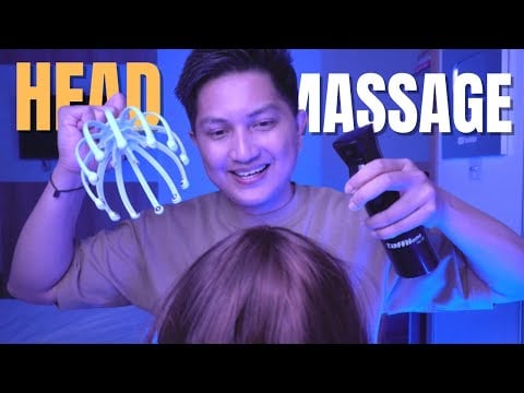 ASMR Head Massage💆🏻‍♂️ For People that Need Relax and Sleep💤