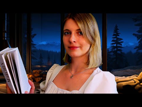 ASMR  Märchenstunde 🐸👑 Sanft vorgelesen ~ Regen, Gewitter, Kaminknistern ⛈️🔥