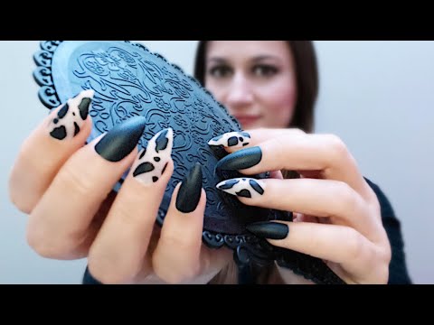 ASMR • 100% Tapping 🖤 with Long Nails (No Talking)