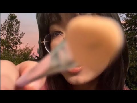 Asmr : Doing ur makeup in the garden🪴🪴 ( repost )