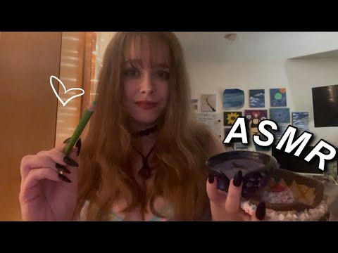 ASMR - LOFI Showing off My Air Dry Clay Creations and Coloring You (Soft Spoken)