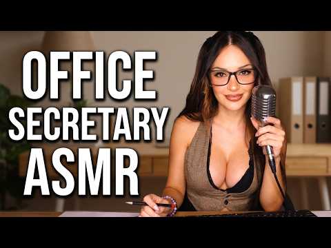 ASMR Office Secretary Roleplay 💼 | Personal Attention, Typing Sounds & Sleep Aid